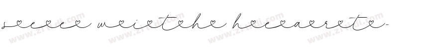 see with heart字体转换